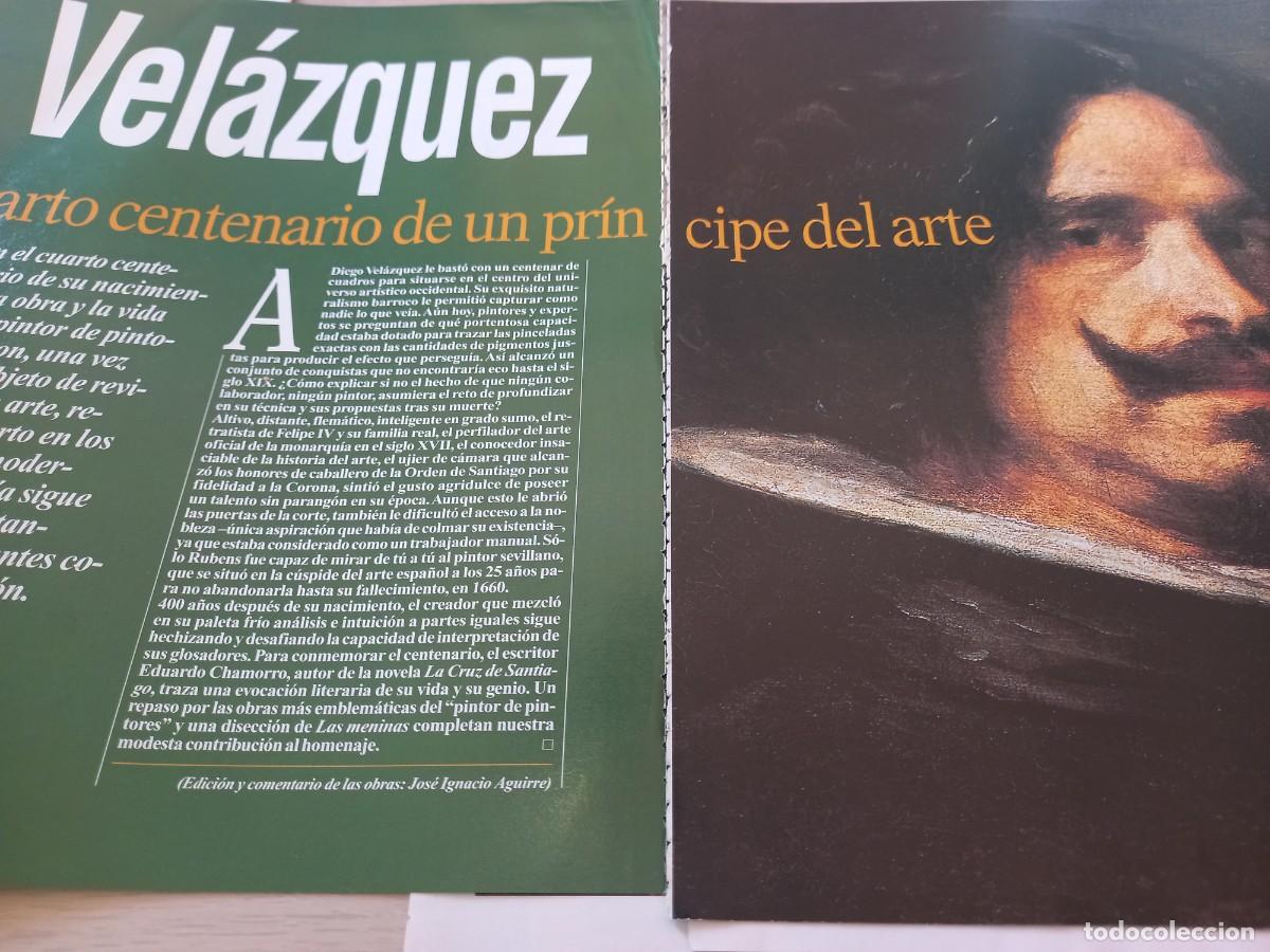 Coleccionismo de Revistas y Peri&oacute;dicos: VELAZQUEZ, CUARTO CENTENARIO. P&Oacute;STER EXPLICATIVO DE LAS MENINAS Y 13 P&Aacute;GINAS DE REVISTA GEO