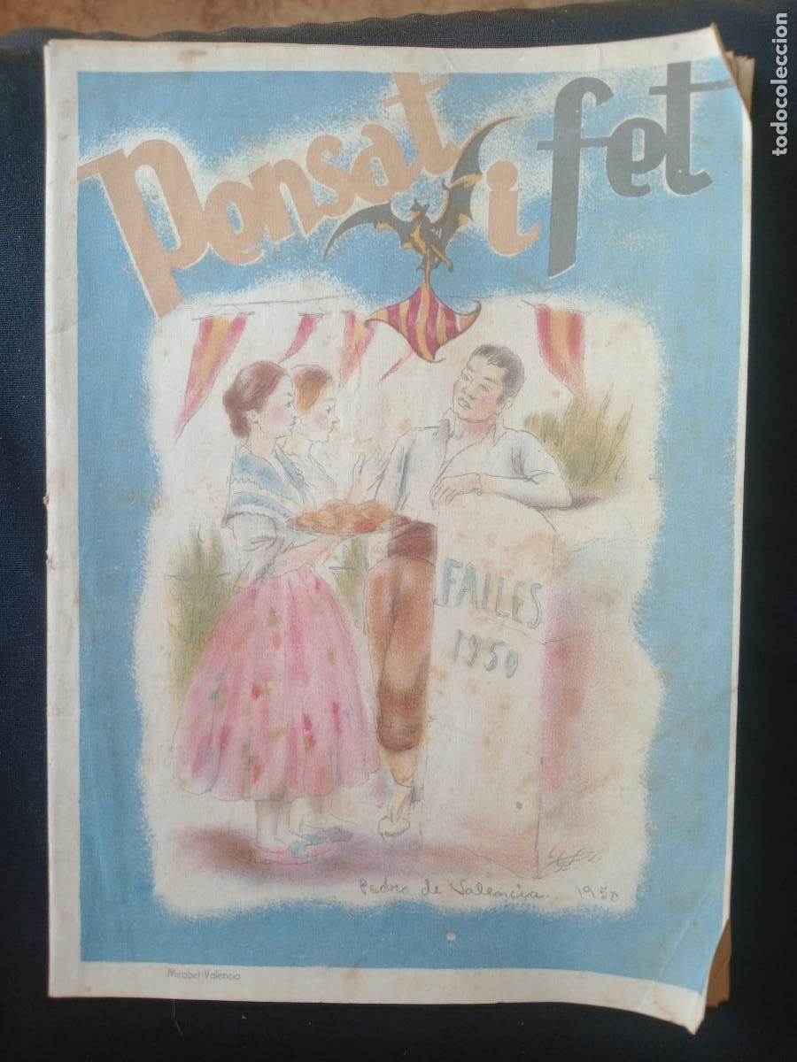 Coleccionismo de revistas y peri&oacute;dicos: REVISTA DE FALLAS, PENSAT I FET, 1950, VALENCIA