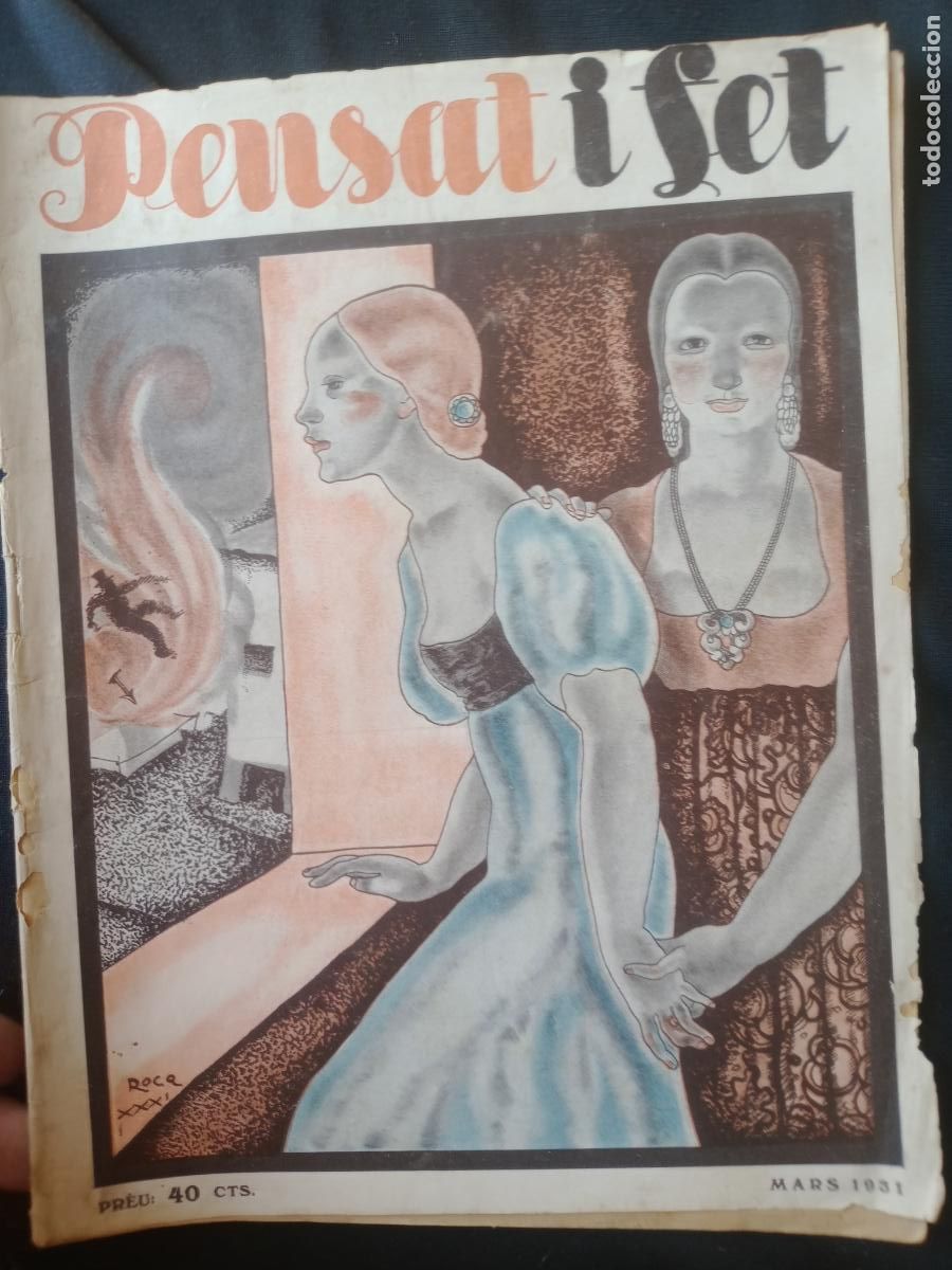 Coleccionismo de revistas y peri&oacute;dicos: REVISTA FALLERA , PENSAT Y FET , 1931 , FALLAS VALENCIA , ORIGINAL