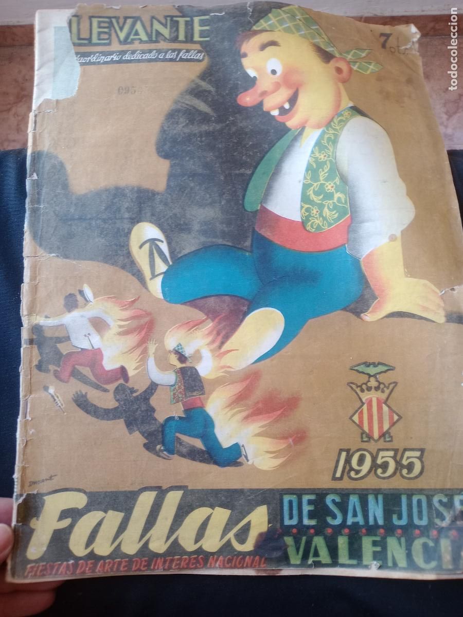 Coleccionismo de revistas y peri&oacute;dicos: LEVANTE. EXTRAORDINARIO DEDICADO A LAS FALLAS. 1955 VALENCIA