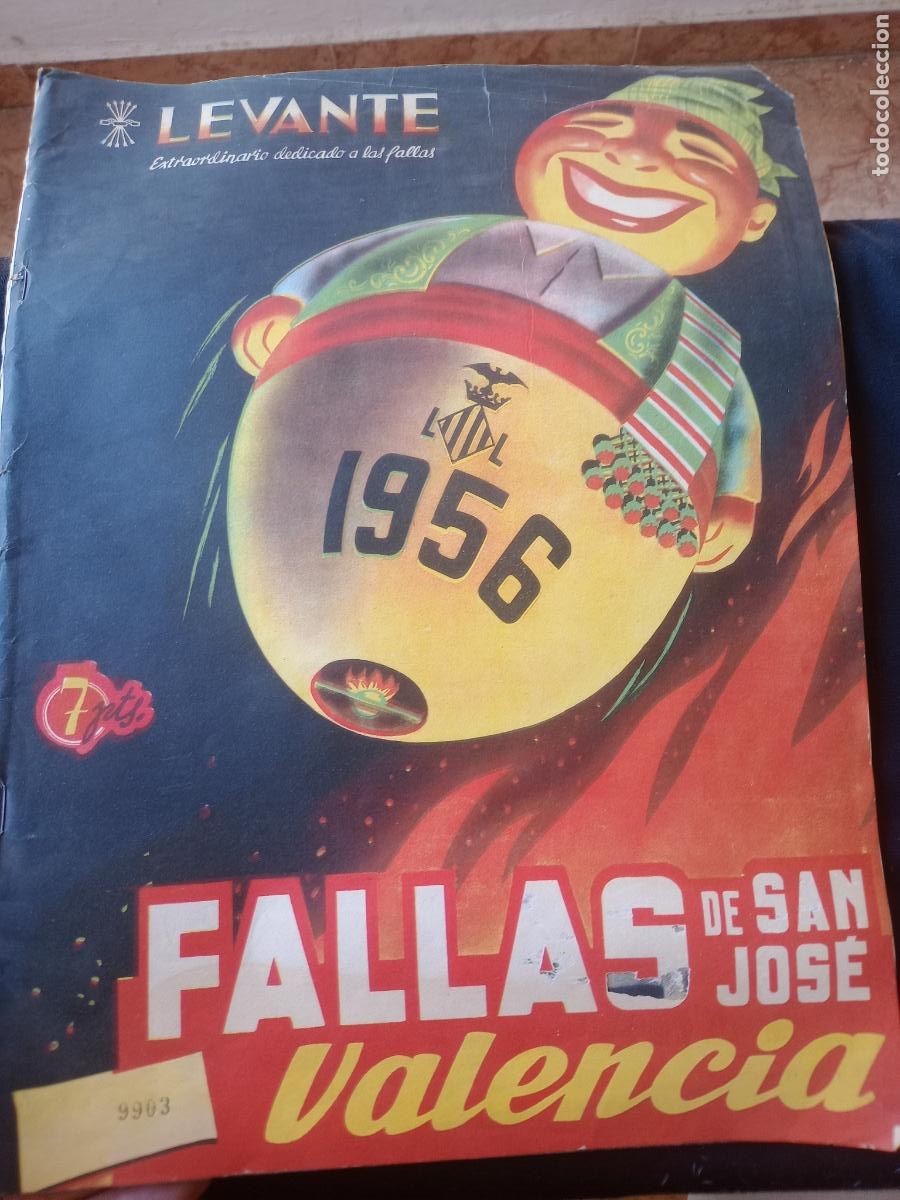 Coleccionismo de revistas y peri&oacute;dicos: LEVANTE. EXTRAORDINARIO DEDICADO A LAS FALLAS. 1956 VALENCIA