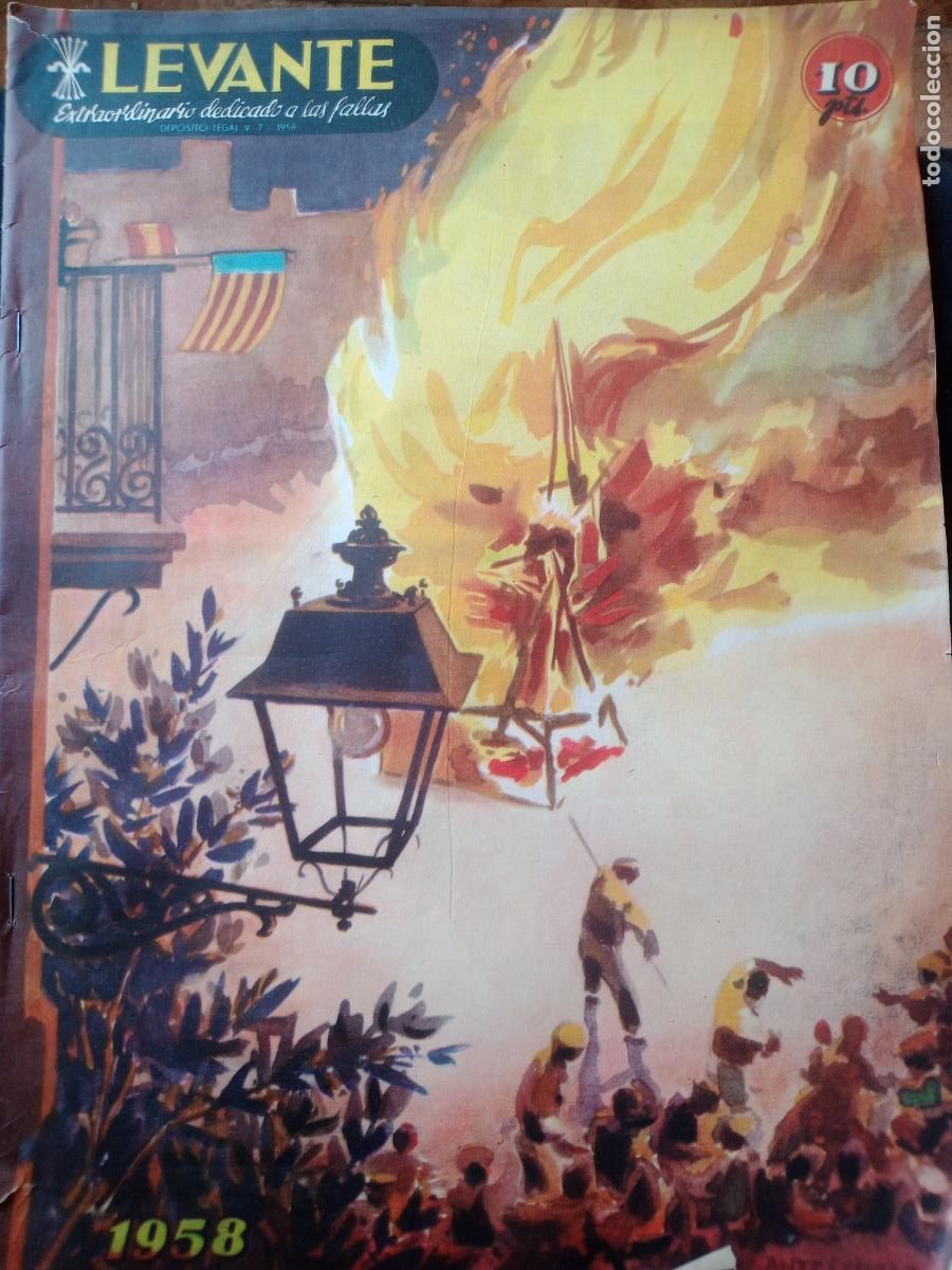 Coleccionismo de revistas y peri&oacute;dicos: LEVANTE. EXTRAORDINARIO DEDICADO A LAS FALLAS. 1958 VALENCIA