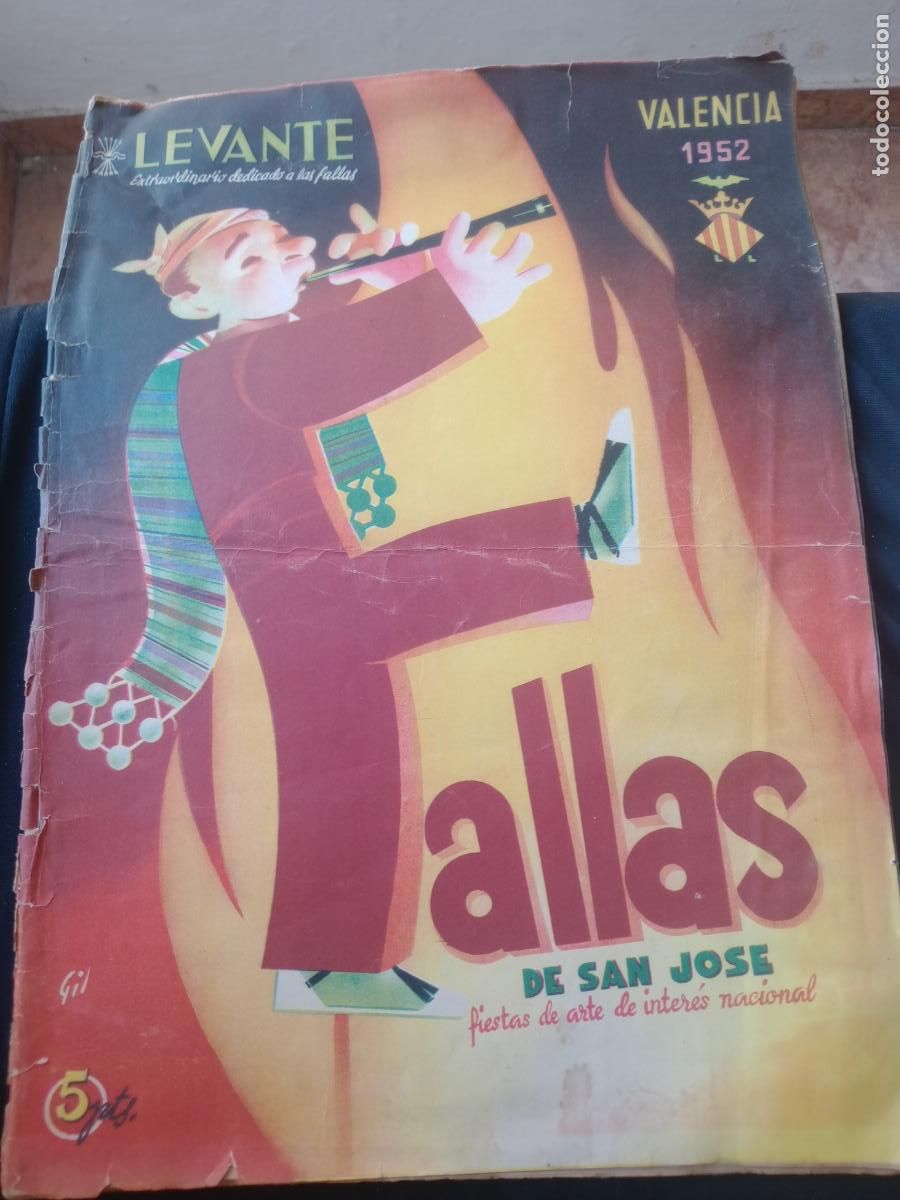 Coleccionismo de revistas y peri&oacute;dicos: Valencia, Especial Fallas. Revista Levante. Extraordinario dedicado a las fallas. A&ntilde;o 1952