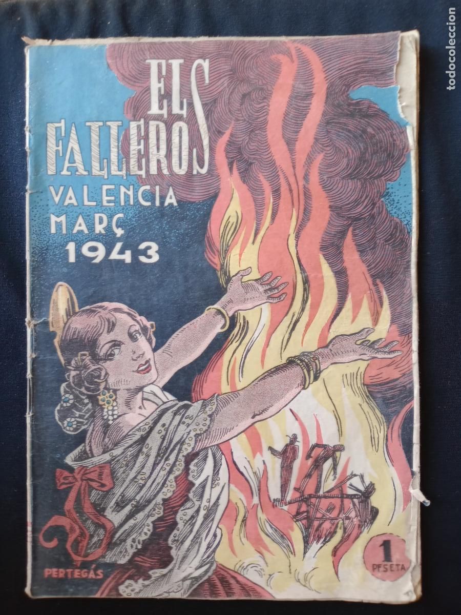 Coleccionismo de revistas y peri&oacute;dicos: REVISTA FALLERA , Els falleros 1943, FALLAS VALENCIA ,ORIGINAL