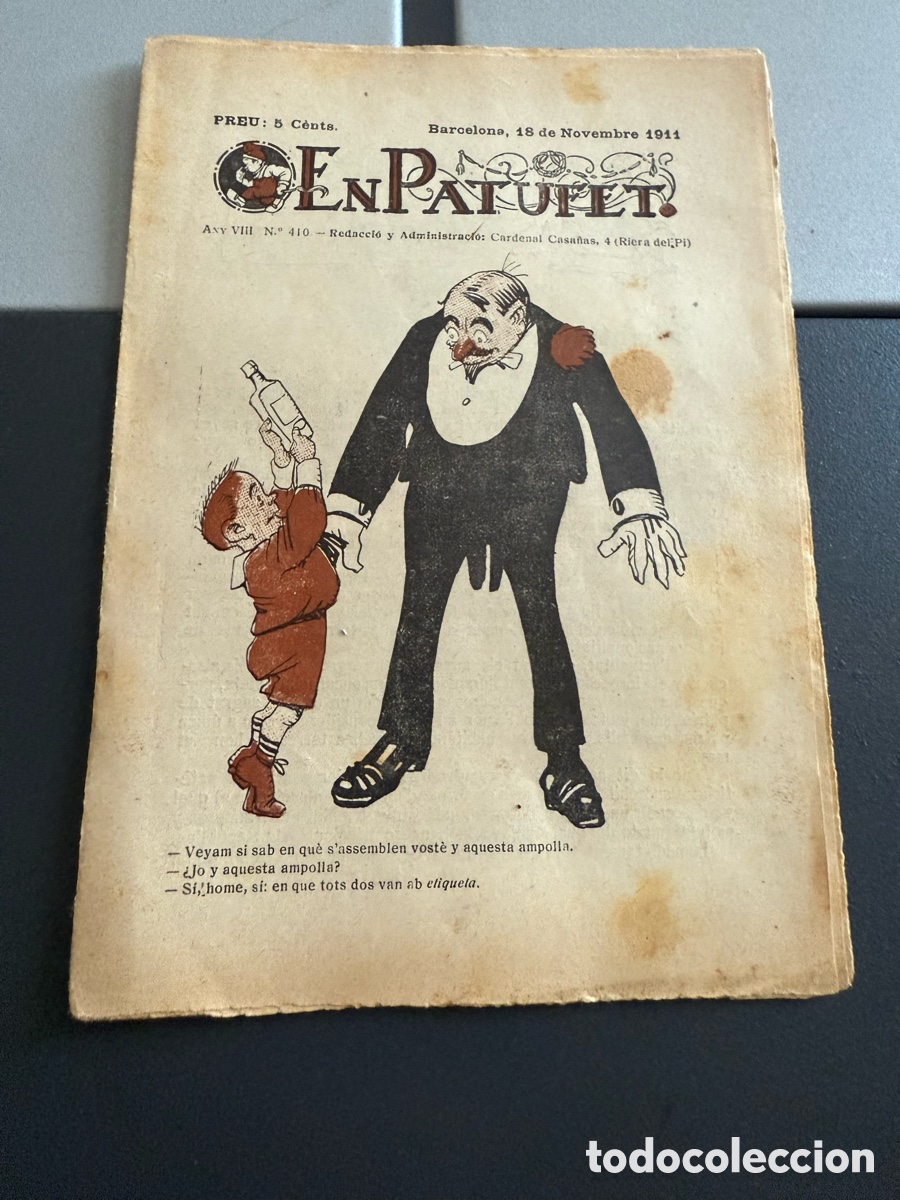 Coleccionismo de revistas y peri&oacute;dicos: EN PATUFET. n 410. 1911