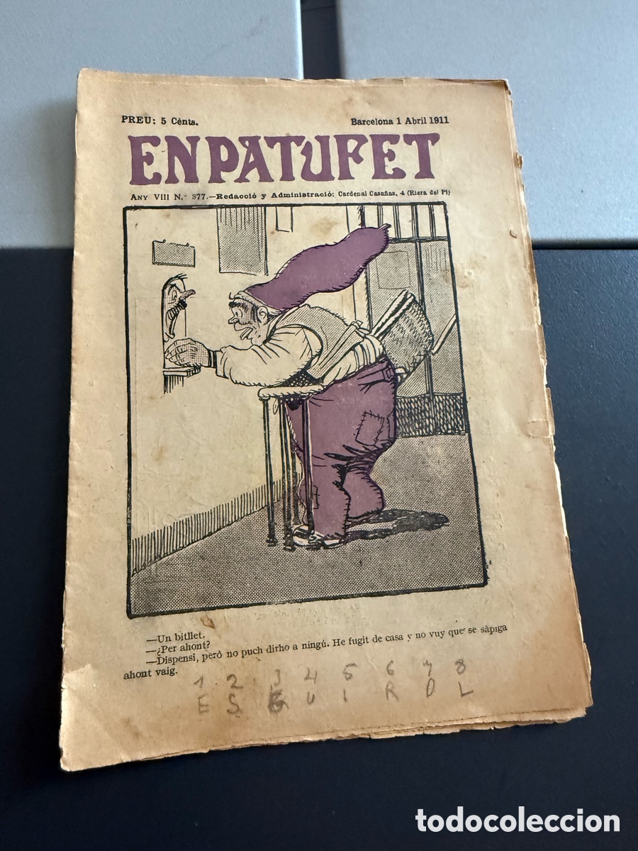Coleccionismo de revistas y peri&oacute;dicos: EN PATUFET. n 377. 1911.