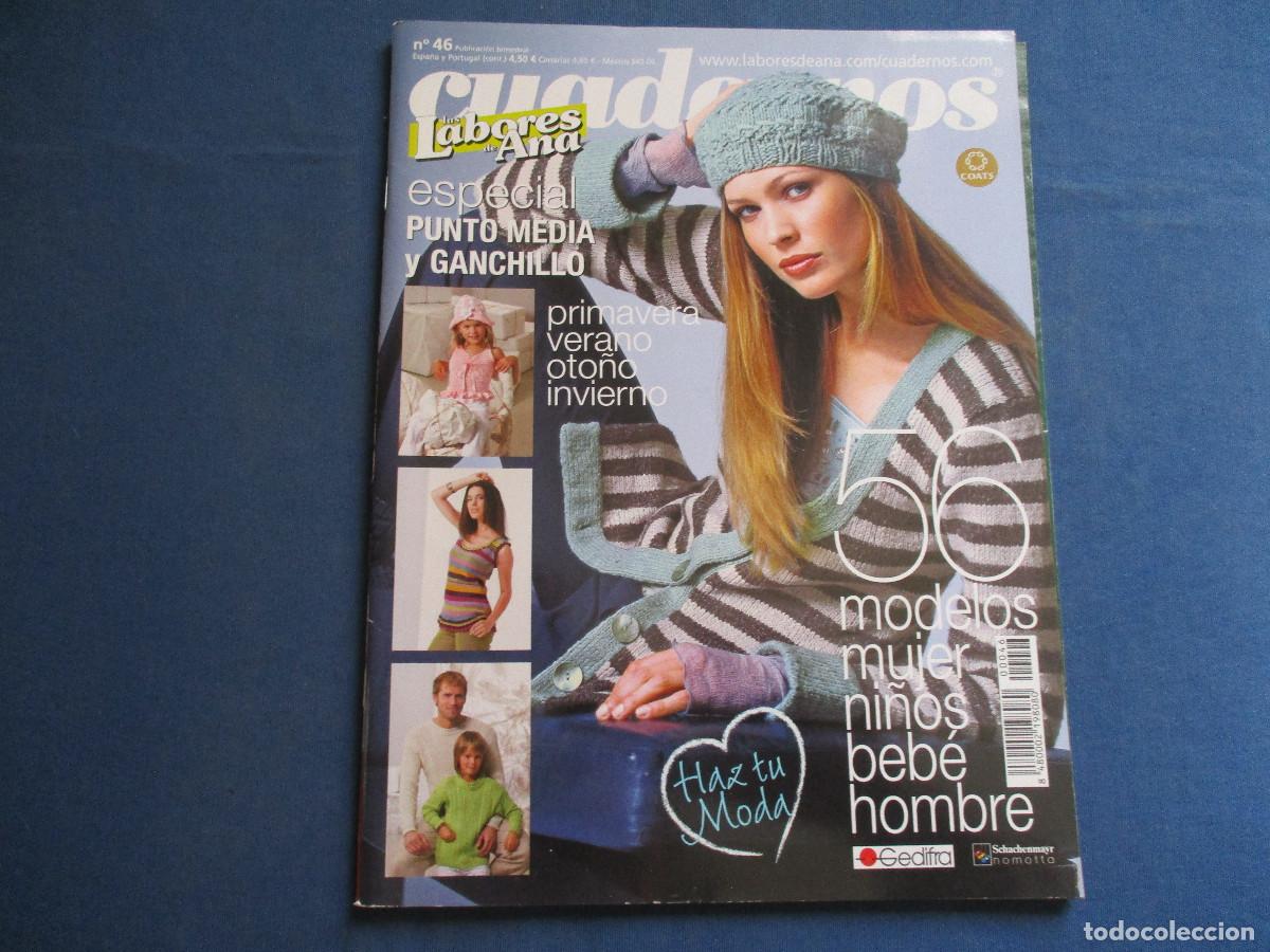 Coleccionismo de Revistas y Peri&oacute;dicos: CUADERNOS LAS LABORES DE ANA N.&ordm; 46 ESPECIAL PUNTO MEDIA Y GANCHILLO