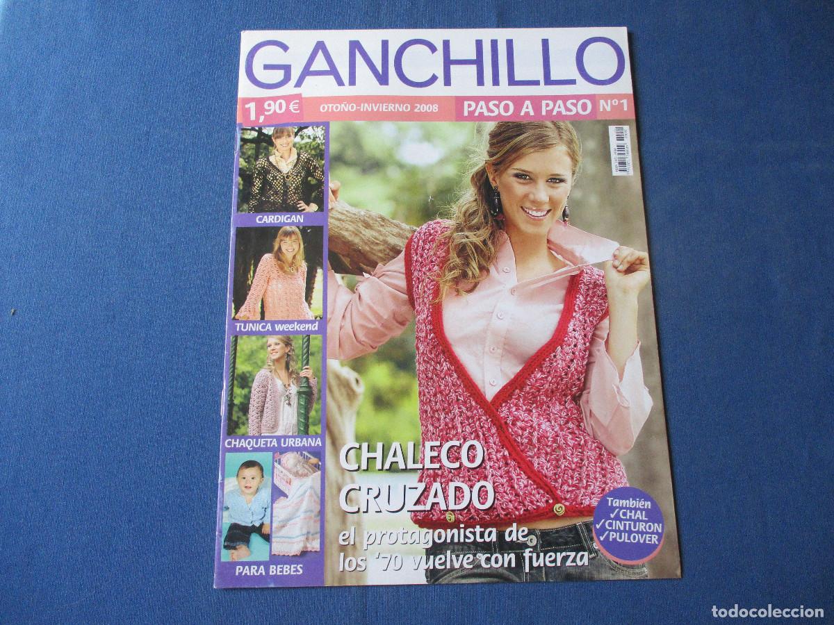 Coleccionismo de Revistas y Peri&oacute;dicos: GANCHILLO PASO A PASO N.&ordm; 1 OTO&Ntilde;O-INVIERNO 2008