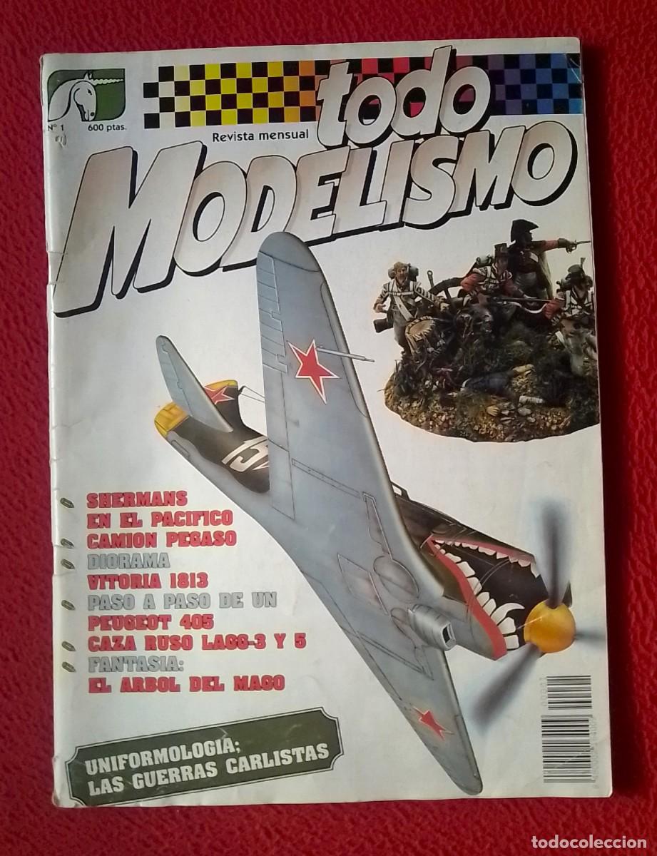 Coleccionismo de Revistas y Peri&oacute;dicos: REVISTA MENSUAL MAGAZINE N&ordm; 1 1992 TODO MODELISMO..SHERMANS CAMI&Oacute;N PEGASO PEUGEOT 405 CARLISTAS ETC.