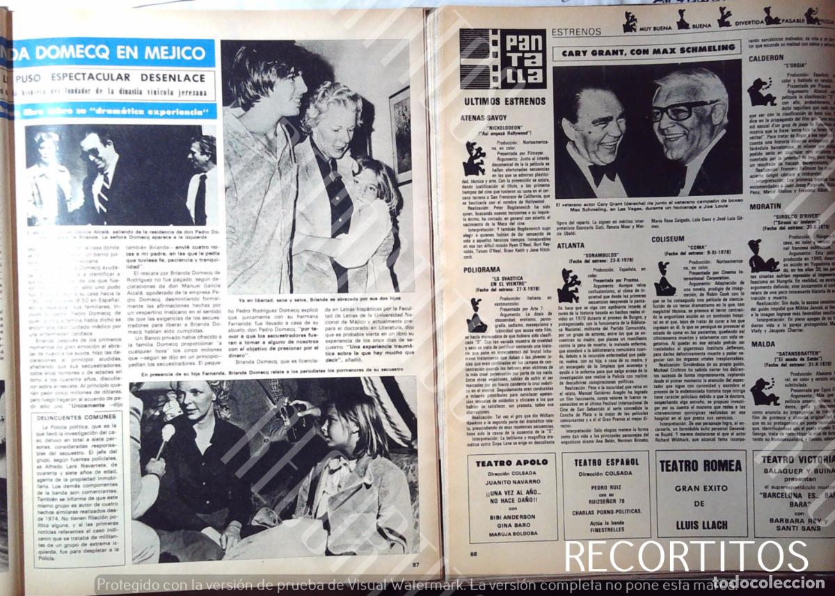 Coleccionismo de revistas y peri&oacute;dicos: CARY GRANT MAX SCHMELING