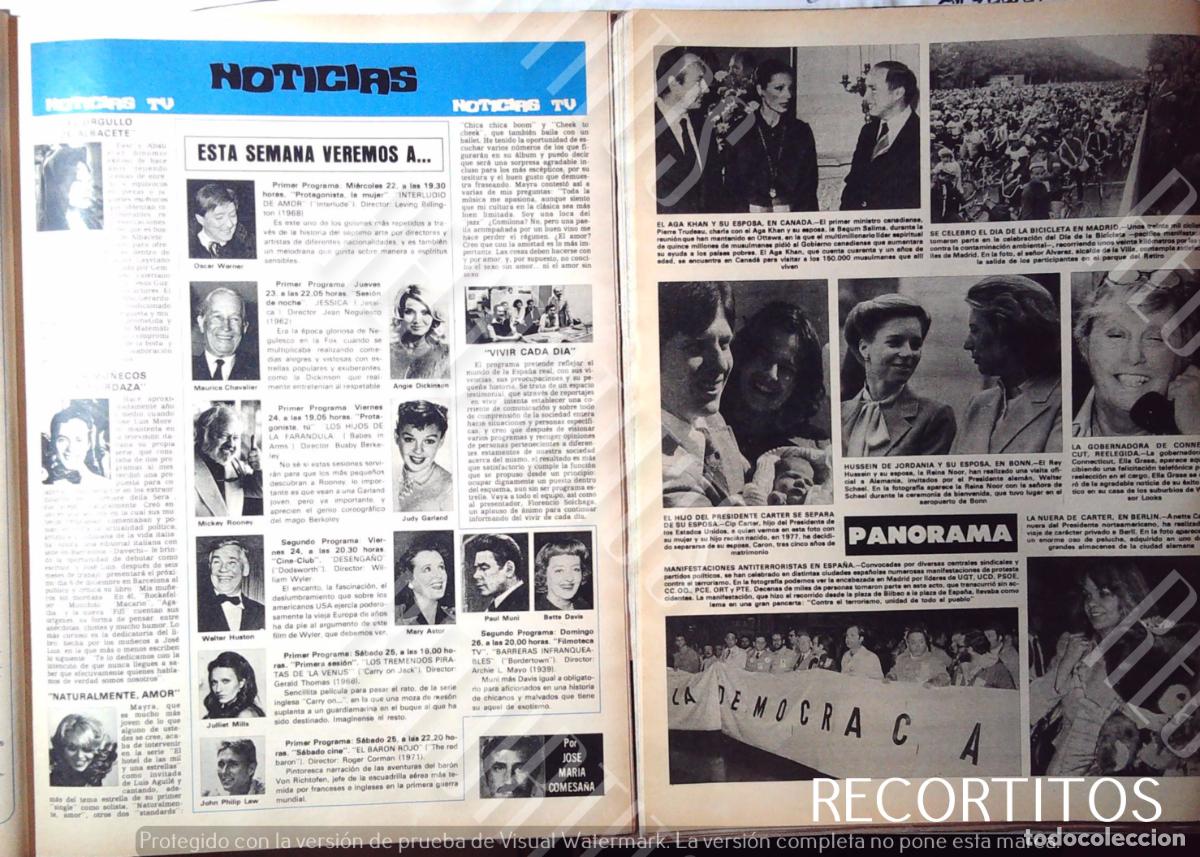 Coleccionismo de Revistas y Peri&oacute;dicos: JUDY GARLAND ANGIE DICKINSON MAYRAGOMEZ KEMP