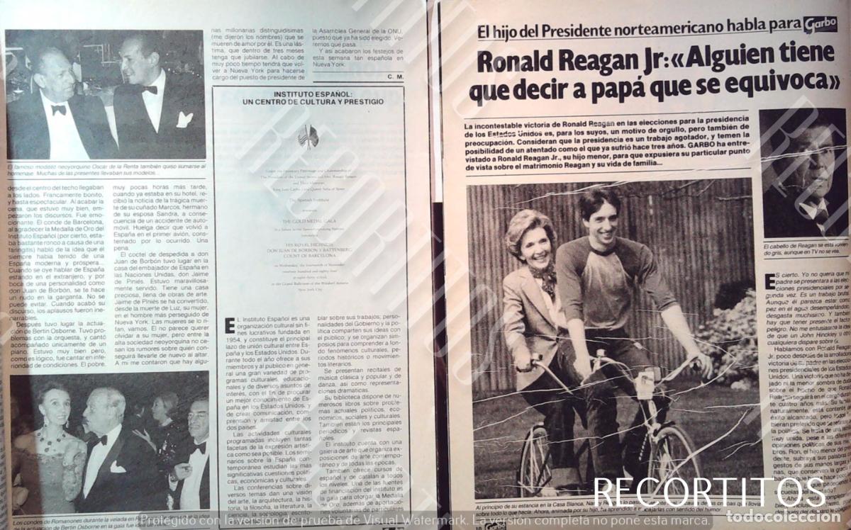 Coleccionismo de Revistas y Peri&oacute;dicos: RONALD REAGAN JR NANCY