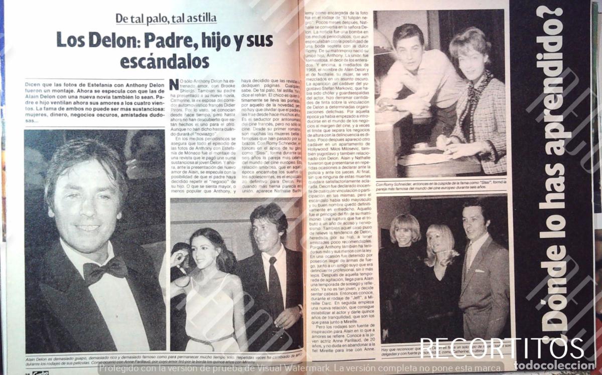 Coleccionismo de Revistas y Peri&oacute;dicos: ALAIN DELON ROMY SCHNEIDER MIREILLE DARC