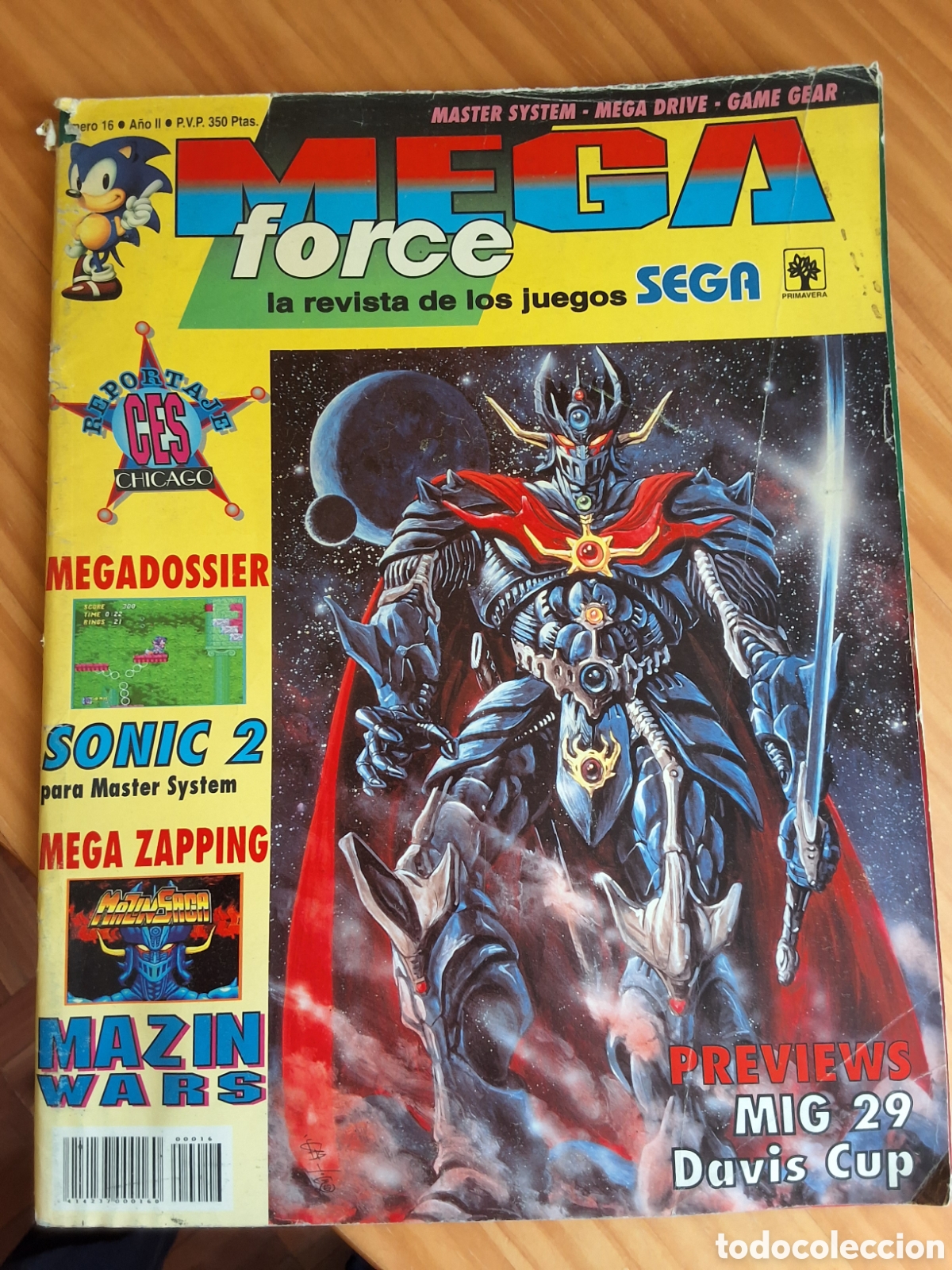 Coleccionismo de Revistas y Peri&oacute;dicos: Mega force revista consolas sega n&uacute;mero 16 agosto 1993