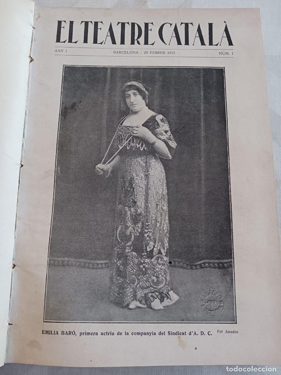 Coleccionismo de Revistas y Peri&oacute;dicos: EL TEATRE CATAL&Agrave; (1912) - N&Uacute;MEROS DEL 1 AL 44 - PRIMER A&Ntilde;O COMPLETO