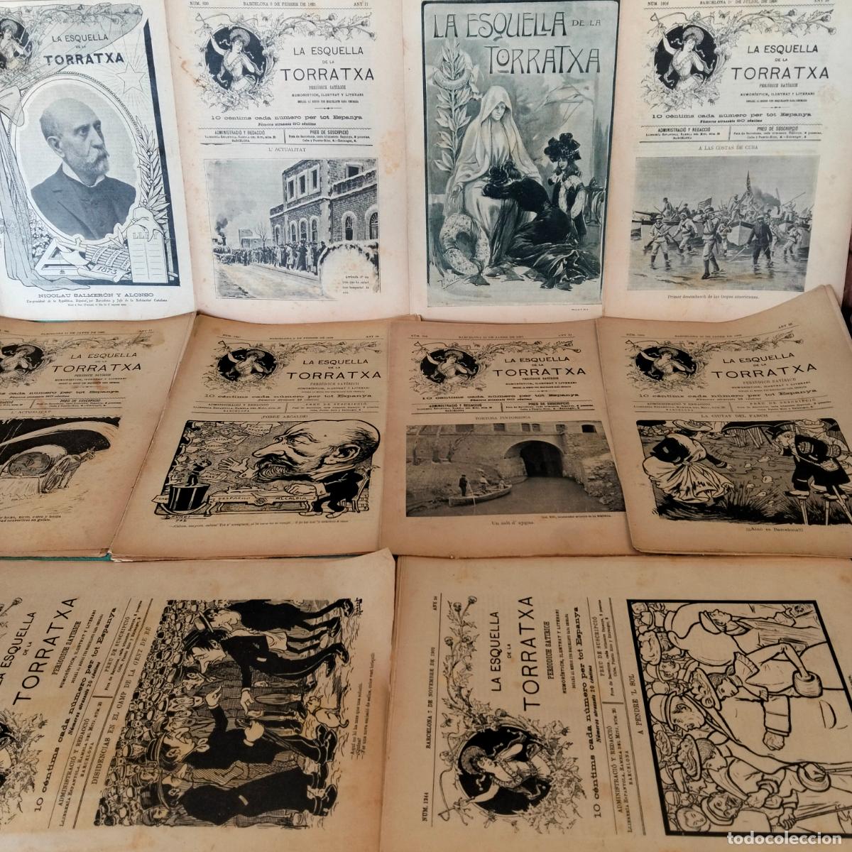 Collezionismo di Riviste e Giornali: Lote revistas antiguas La esquella de la torratxa 1890-1910 aprox.