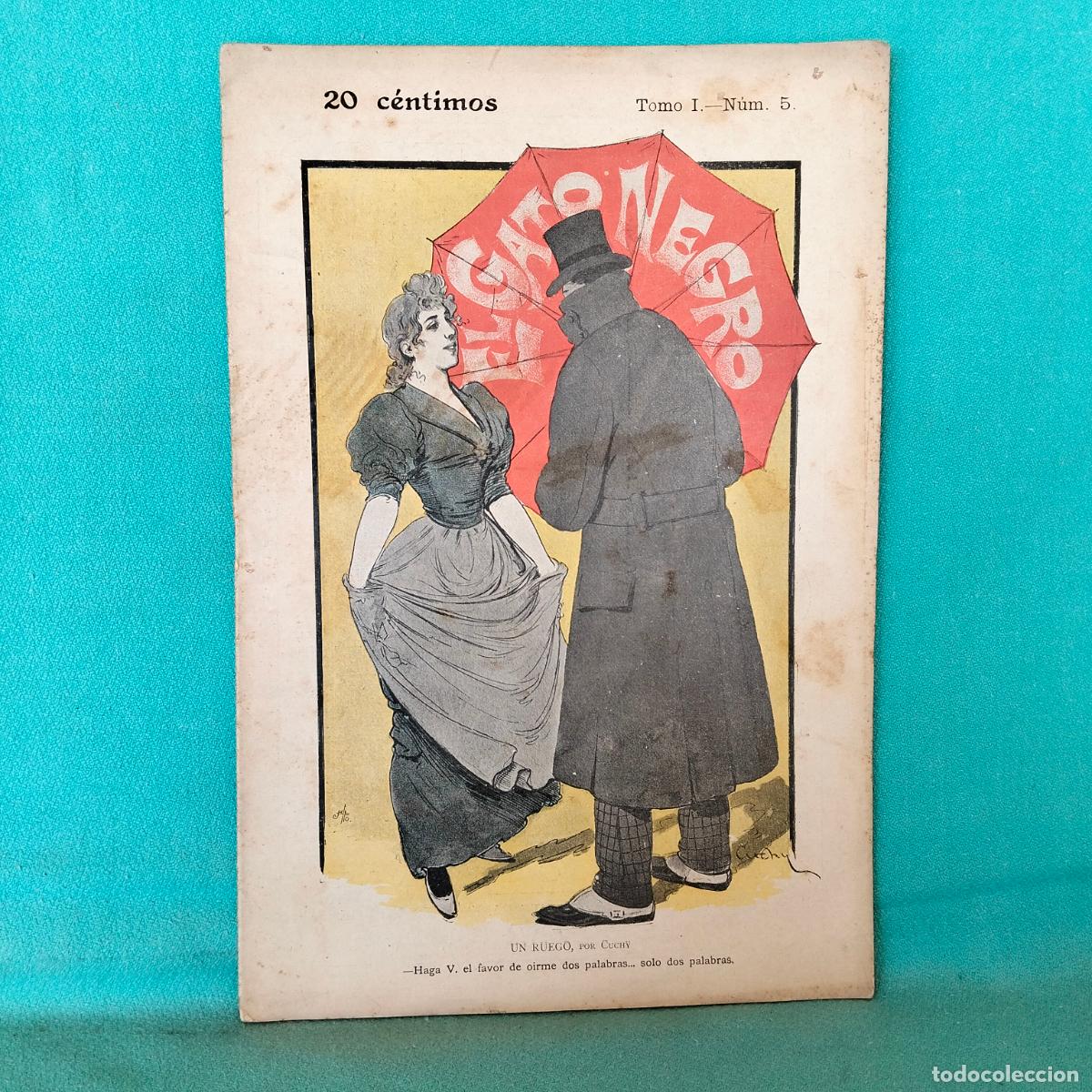 Coleccionismo de Revistas y Peri&oacute;dicos: Revista antigua el gato negro tomo I n&uacute;m. 5