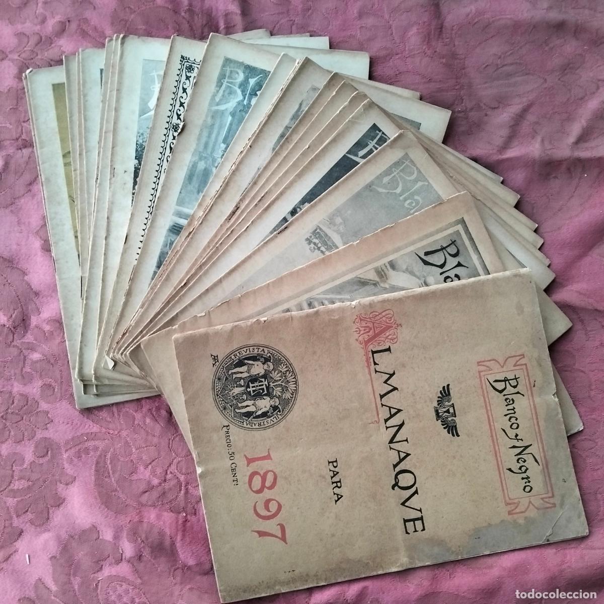 Coleccionismo de Revistas y Peri&oacute;dicos: Lote revistas antiguas Blanco y negro revista ilustrada S.XIX-XX a&ntilde;os 1890 colecci&oacute;n n&ordm; 300+ 1897