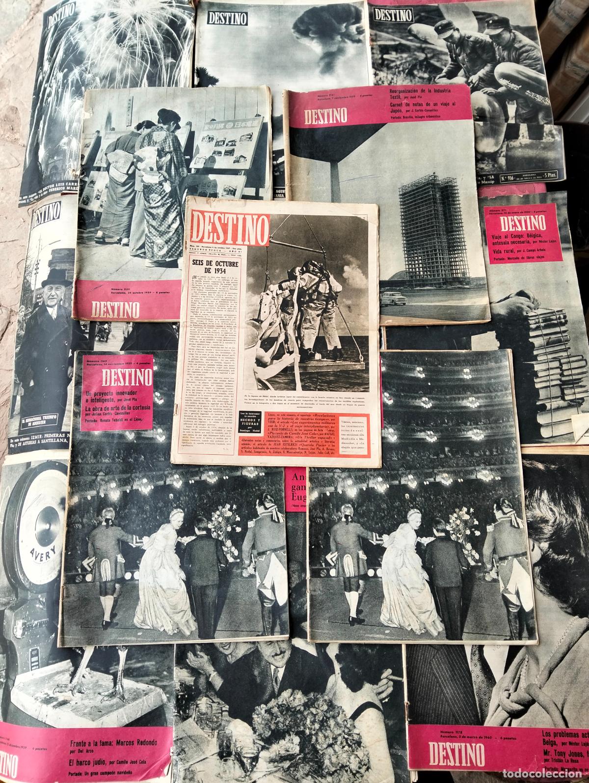 Collectionnisme de Revues et Journaux: Lote revistas destino a&ntilde;os 40-50-60 1947 1955 1959 1960 1963
