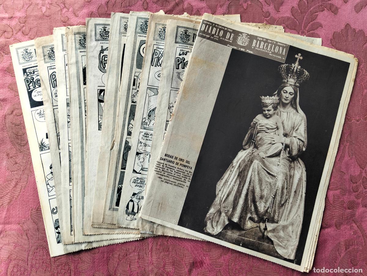Collection Magazines and Newspapers: Lote revistas Diario de Barcelona avisos y noticias suplemento infantil tebeos c&oacute;mics vi&ntilde;etas