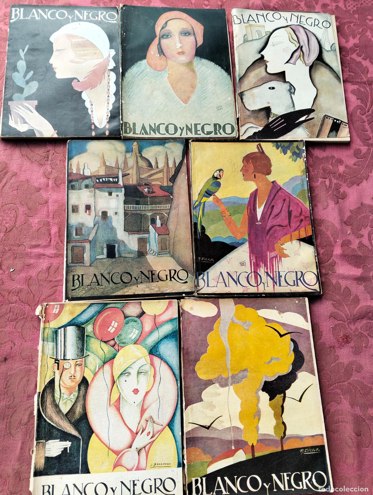 Sammeln von Zeitschriften und Zeitungen: Lote revistas antiguas Blanco y Negro revista ilustrada n&uacute;meros sueltos a&ntilde;os 30, 1932
