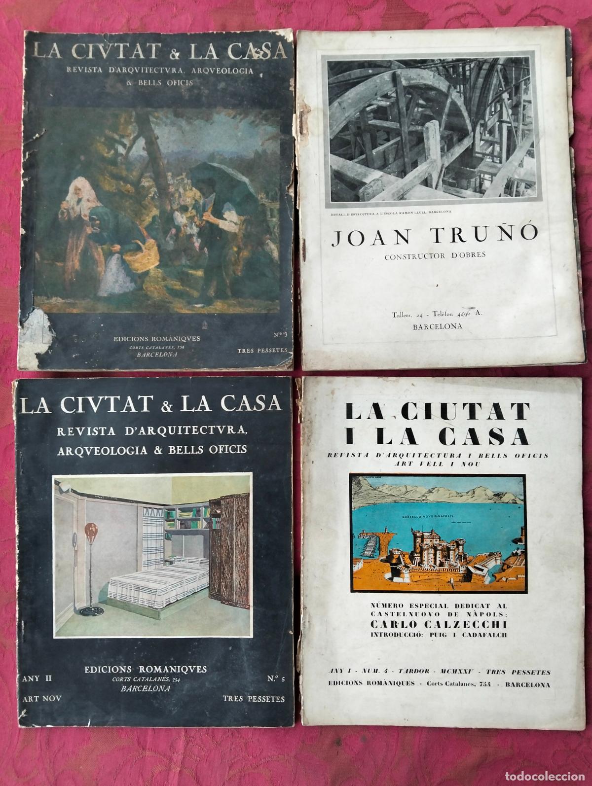 Collection Magazines and Newspapers: Lote revistas antiguas la ciutat i la casa revista d'arquitectura arqueologia i bells oficis