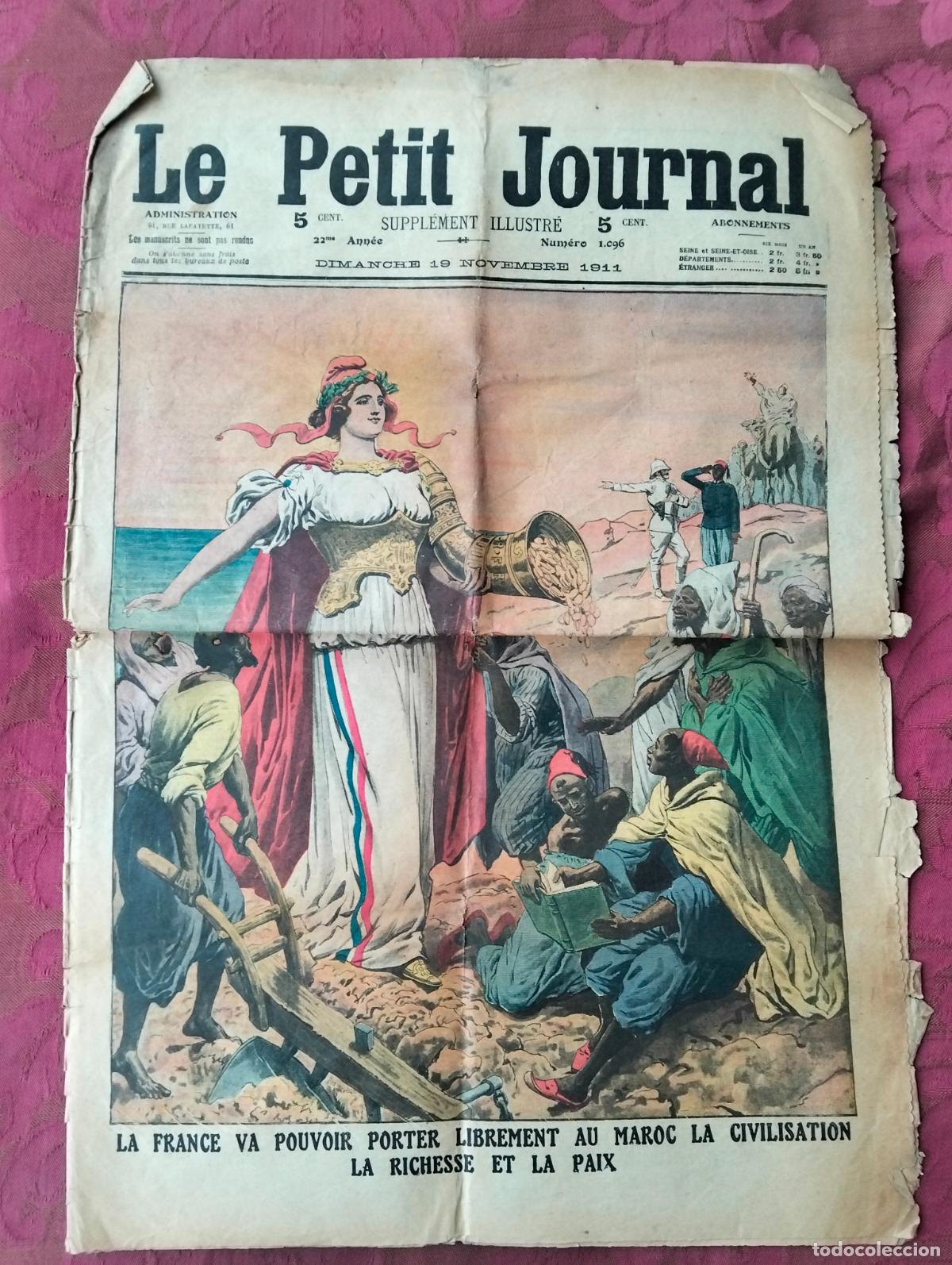 Collezionismo di Riviste e Giornali: Revista antigua Le Petit Journal suppl&eacute;ment illustr&eacute; dimanche 19 de novembre 1911