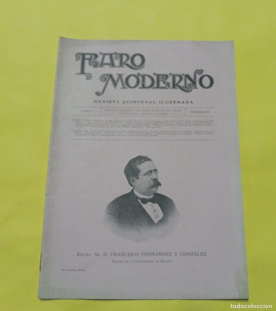 Coleccionismo de Revistas y Peri&oacute;dicos: FARO MODERNO - REVISTA QUINCENAL ILUSTRADA - TOMO I - N&Uacute;M 2 - MARZO 1899