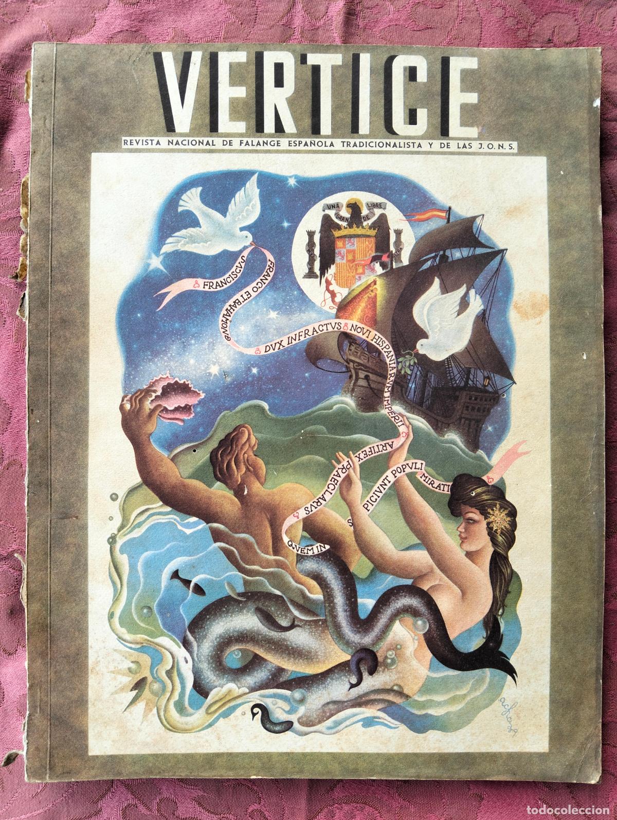 Sammeln von Zeitschriften und Zeitungen: Revista nacional de la Falange espa&ntilde;ola tradicionalista y de las JONS V&eacute;rtice Marzo 1939 n&ordm; XX 20