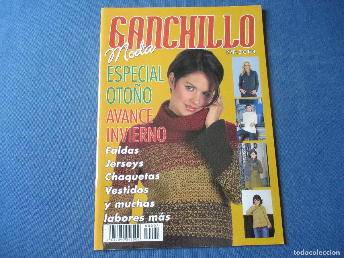 Coleccionismo de Revistas y Peri&oacute;dicos: GANCHILLO MODA N.&ordm; 4 INCLUYE CUADERNILLO DE EXPLICACIONES