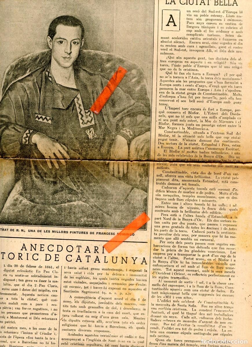 Coleccionismo de revistas y peri&oacute;dicos: PERIODICO A&Ntilde;O 1933 LOS ZAORIES ZAHORIES BUSCADORES DE AGUA SAURIS DIBUJANTE FRANCESC DOMINGO