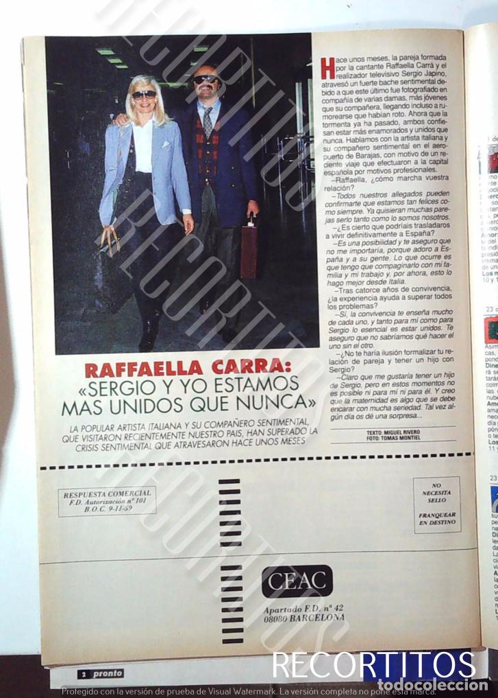 Coleccionismo de Revistas y Peri&oacute;dicos: RAFFAELLA CARRA RAFAELA RAFAELLA