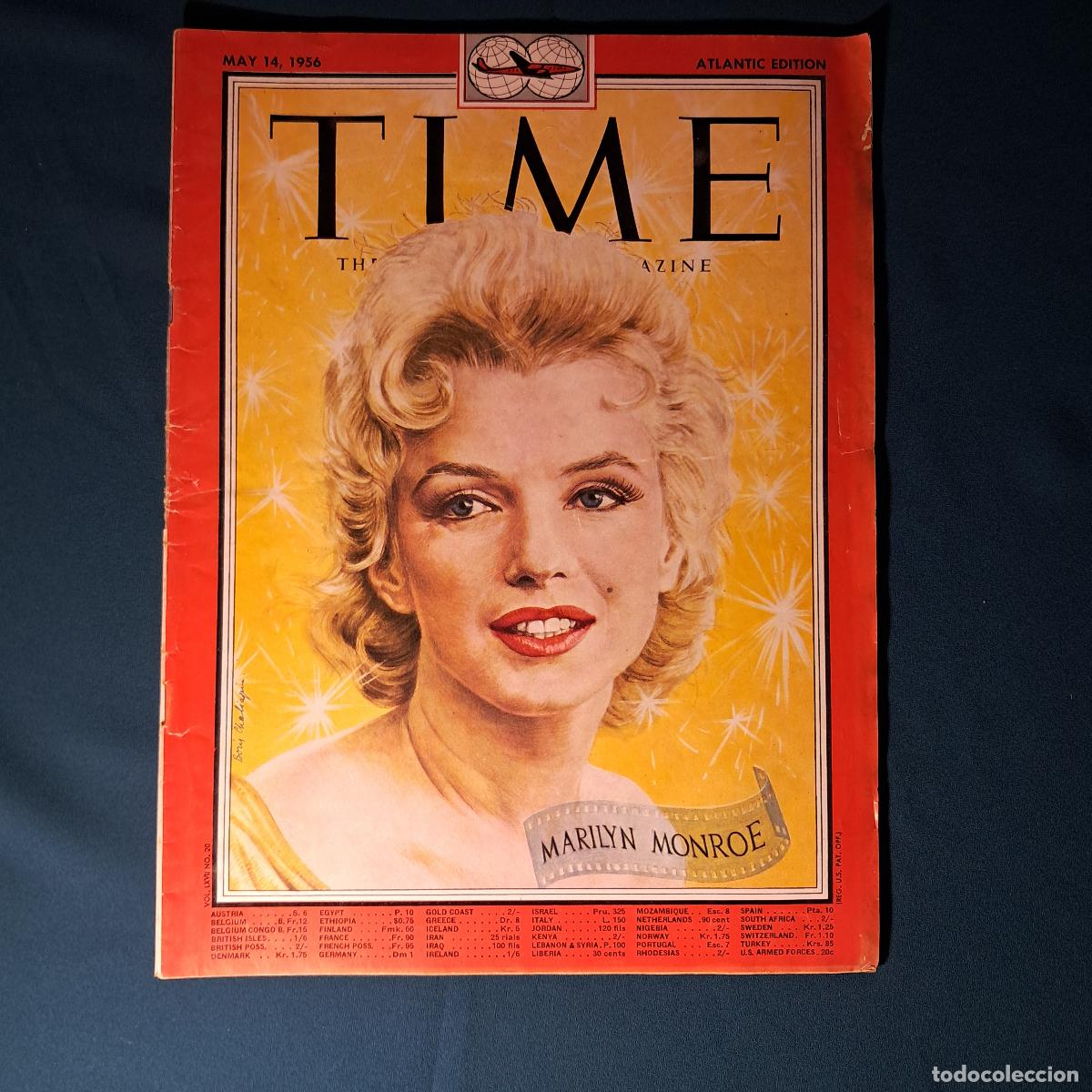 Coleccionismo de Revistas y Peri&oacute;dicos: Time Magazine 20. MARILYN MONROE. May 14, 1956