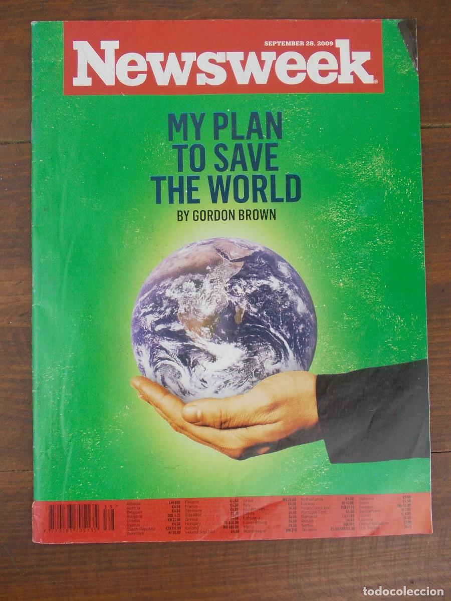 Collection Magazines and Newspapers: Revista Newsweek 28 Septiembre 2008 Gordon Brown My Plan to Save the World crisis financiera ingles