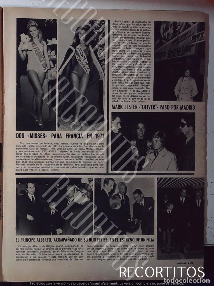 Coleccionismo de Revistas y Peri&oacute;dicos: miss francia mark lester 1971