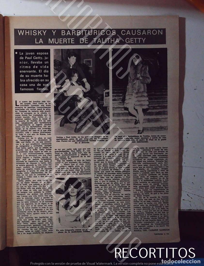 Collection Magazines and Newspapers: talitha getty talita suicidio