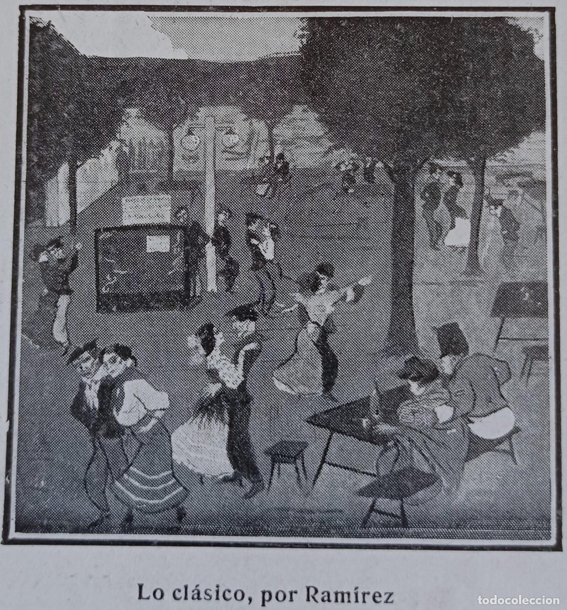 Collezionismo di Riviste e Giornali: BARCELONA - EXPOSICI&Oacute;N DE CARICATURAS - LUIS BAGARIA - TRES HOJAS PUBLICACI&Oacute;N 1900