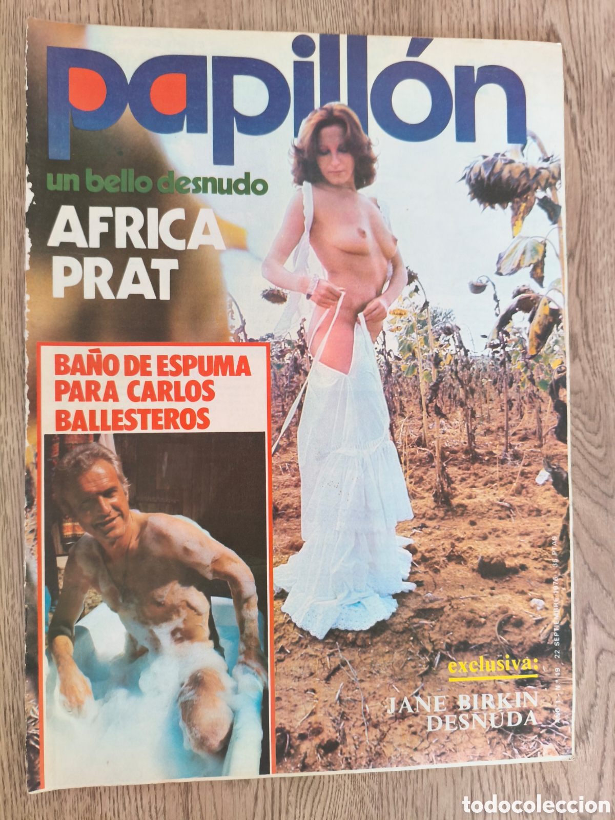 Coleccionismo de Revistas y Peri&oacute;dicos: PAPILLON 19 AFRICA PRATT CARLOS BALLESTEROS JANE BIRKIN STEFANIE MARRIAN AMEL AMOR
