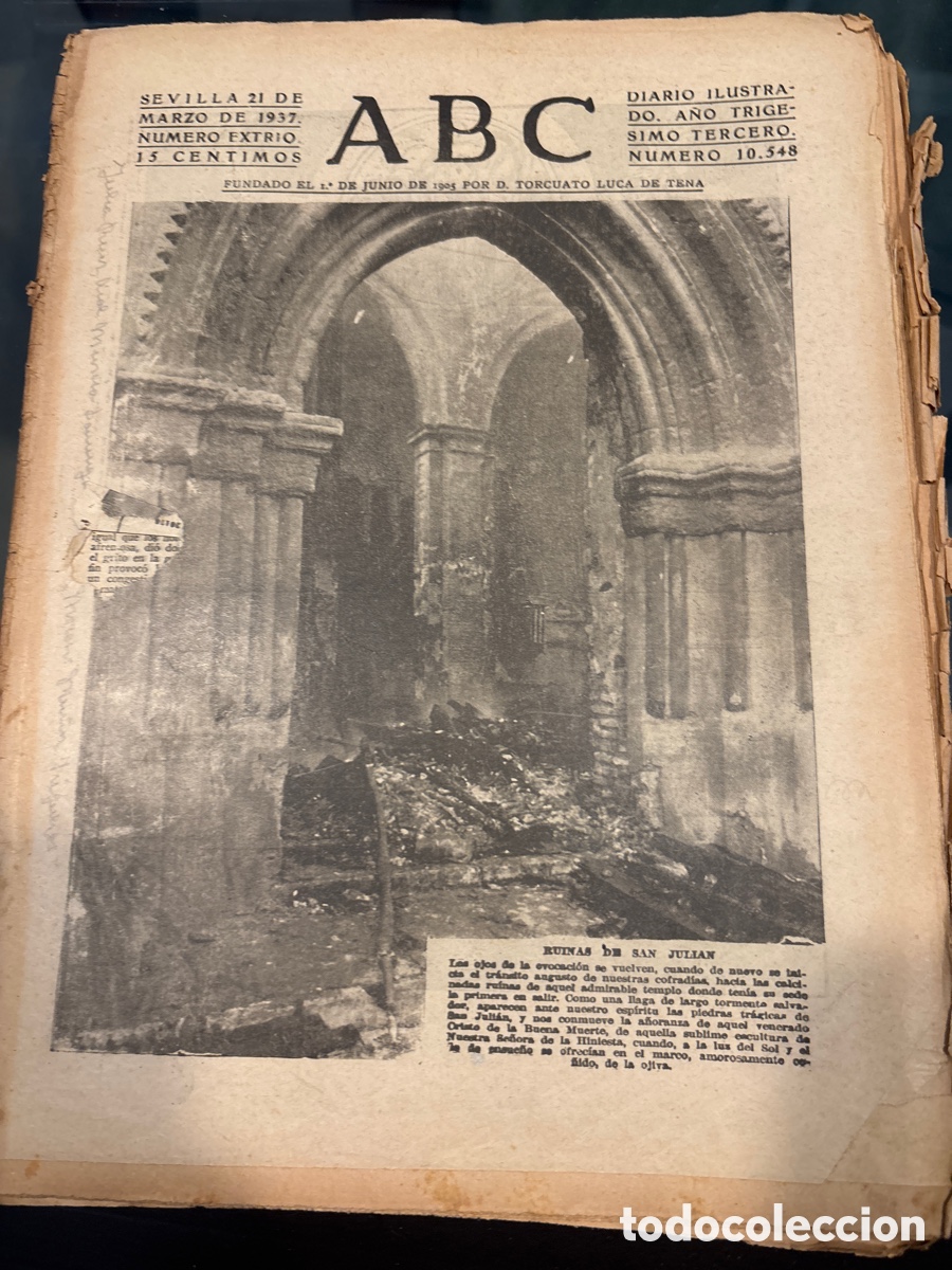 Coleccionismo de Revistas y Peri&oacute;dicos: abc Guerra Civil 21 marzo 1937