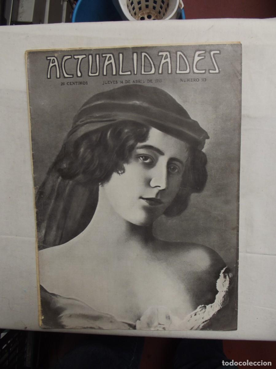 Colecionismo de Revistas e Jornais: REVISTA ACTUALIDADES N&ordm; 113 ABRIL DE 1910
