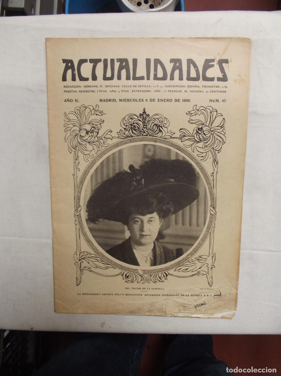 Colecionismo de Revistas e Jornais: REVISTA ACTUALIDADES N&ordm; 47 ENERO DE 1909