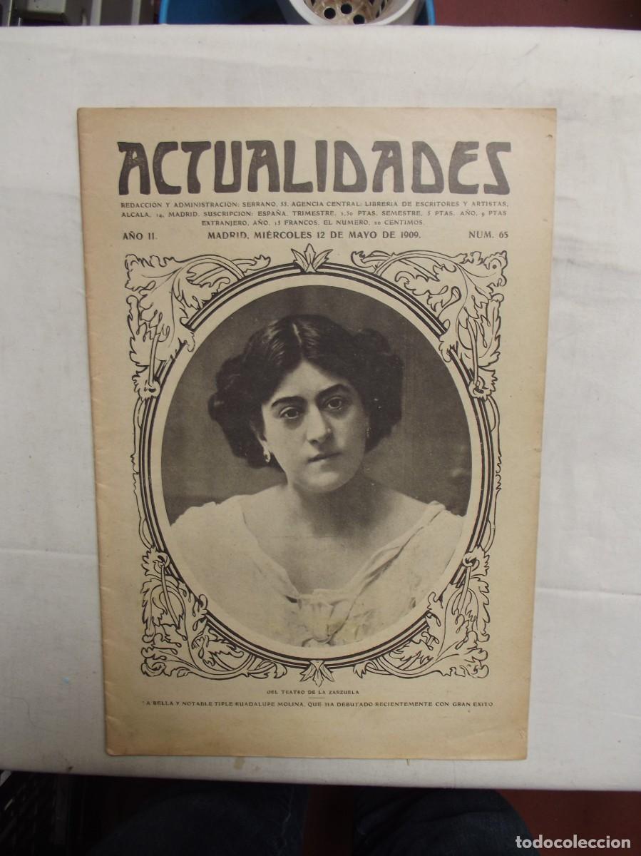 Collection Magazines and Newspapers: REVISTA ACTUALIDADES N&ordm; 65 MAYO DE 1909