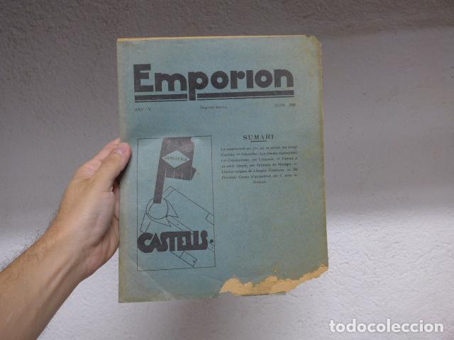 Coleccionismo de revistas y peri&oacute;dicos: Antigua revista catalana EMPORION de junio de 1936, Torroella de Montgri. Pre guerra civil