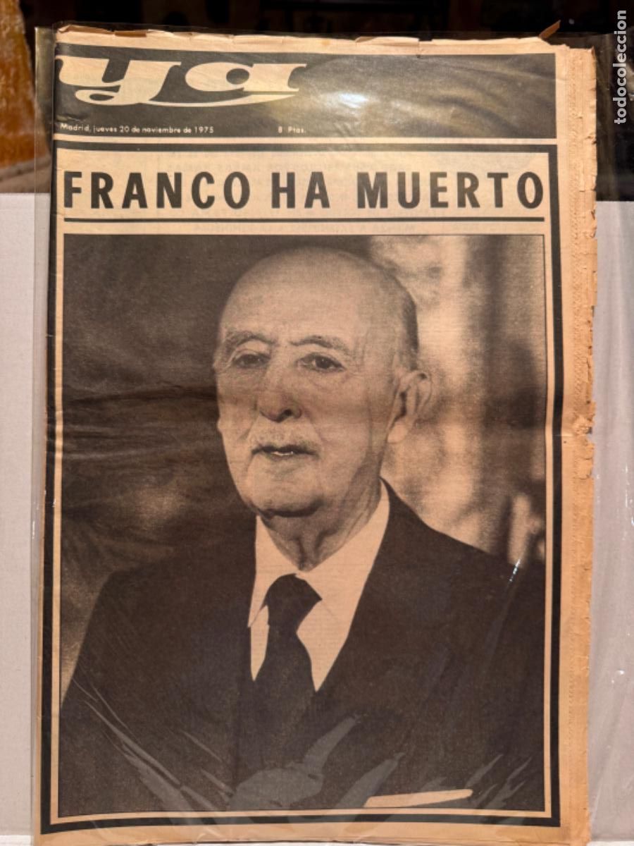 Colecionismo de Revistas e Jornais: PERIODICO Y&Aacute; 20 de NOVIEMBRE DE 1975 - FRANCO HA MUERTO
