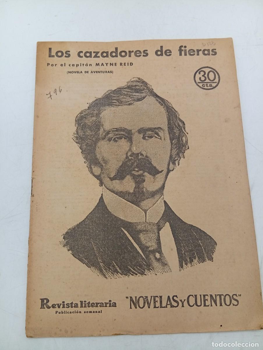 Collezionismo di Riviste e Giornali: REVISTA LITERARIA. NOVELAS Y CUENTOS. LOS CAZADORES DE FIERAS. CAPITAN MAYNE REID.