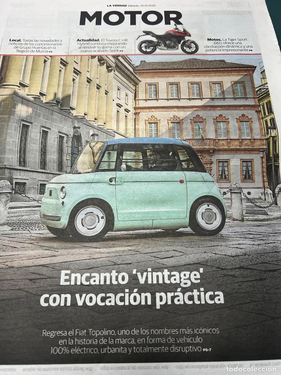Coleccionismo de Revistas y Peri&oacute;dicos: Suplemento MOTOR. FIAT TOPOLINO TRIUMPH TIGER SPOT 660