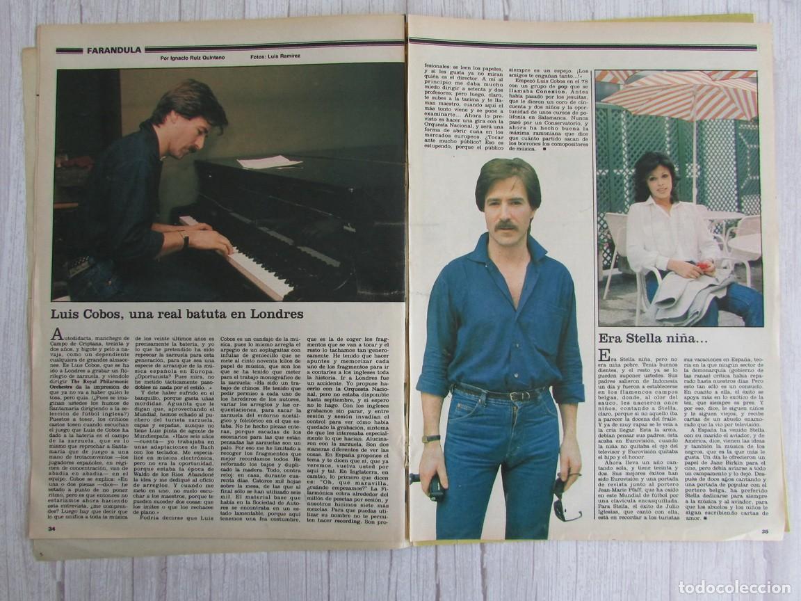 Coleccionismo de Revistas y Peri&oacute;dicos: RECORTE REVISTA LOS DOMINGOS DEL ABC 740 1982 LUIS COBOS, STELLA