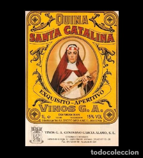 Coleccionismo de Revistas y Peri&oacute;dicos: [HOJA DE REVISTA]. QUINA. SANTA CATALINA. VINOS. GENOVEVO GARCIA ALAMO. [PUBLICIDAD].