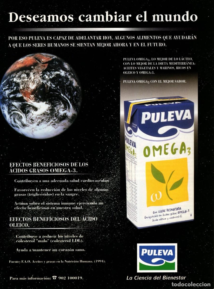 Collection Magazines and Newspapers: Hoja publicidad revista. PULEVA Omega3. La Ciencia del bienestar. 27,5 x 20 cent&iacute;metros.