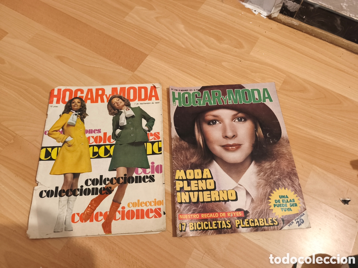Collezionismo di Riviste e Giornali: Pack de 2 revistas hogar y moda antiguas 1974